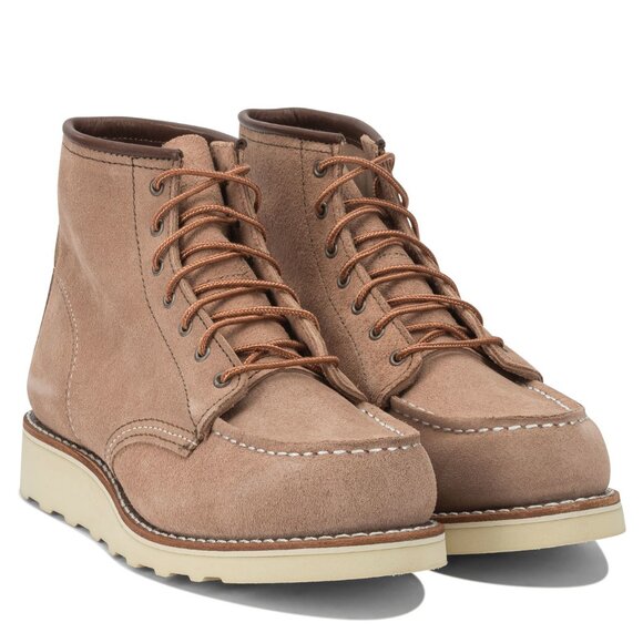 Red Wing Shoes 6'' Moc Toe 3319 Dusty Rose Abilene Lace-Up Ankle Boots US 7.5 Wo - Picture 2 of 5